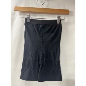 Womens Black High Waisted Shapewear Shorts Mid Thigh Tummy Control Shaper